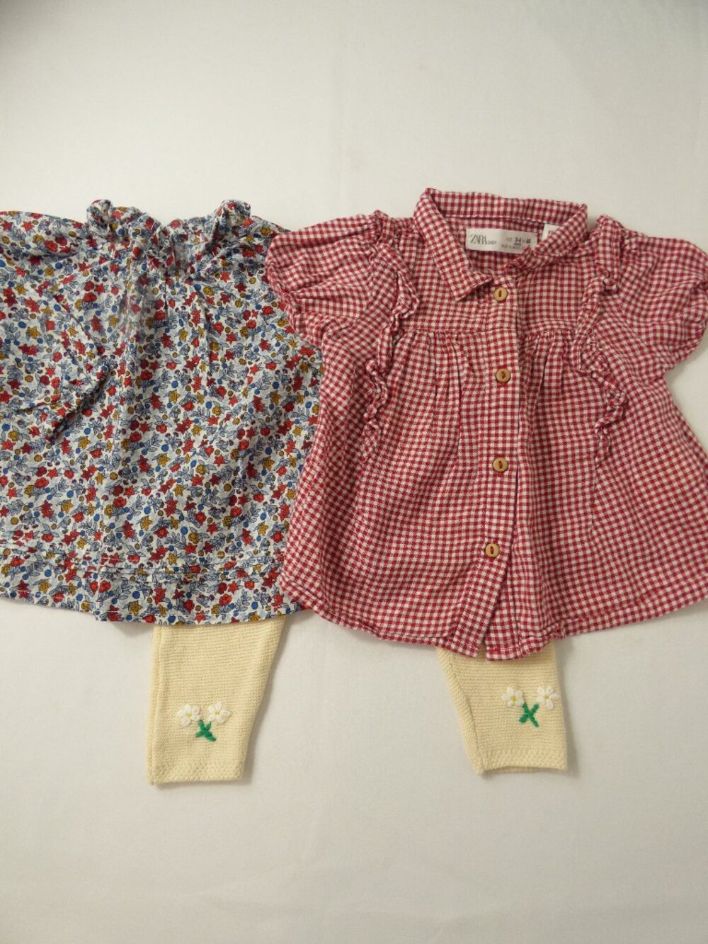 ZARA & Bout'Chou Floral Tunic & Legging Set, Size 3-6 Months